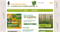 Desktop Screenshot of peupliersdefrance.org